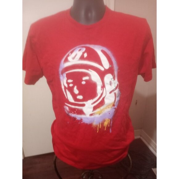 Billionaire Boys Club Shirt Mens Medium M Red Astronaut Helmet Graphic Tee BBC - Picture 1 of 9